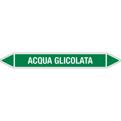 Etichette per tubazioni ACQUA GLICOLATA Etichette per tubazioni ACQUA GLICOLATA