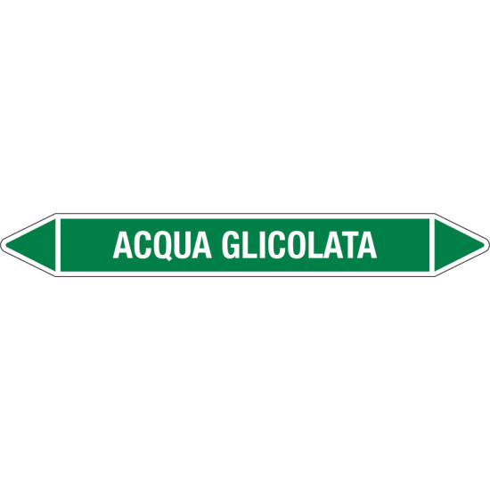 Etichette per tubazioni ACQUA GLICOLATA