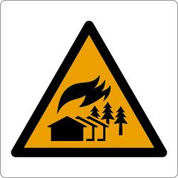 Attenzione; zona di fuoco su larga scala Attenzione; zona di fuoco su larga scala