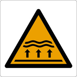 Attenzione; zona di inondazione Attenzione; zona di inondazione