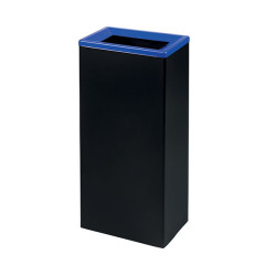 Cestino per la raccolta differenziata - cornice blu