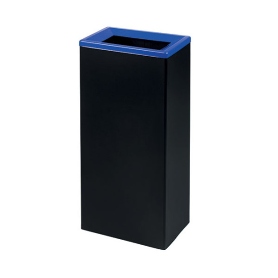 Cestino per la raccolta differenziata - cornice blu