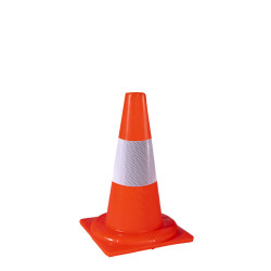 Cono in PVC morbido h. 30 cm - Rifrangente classe 2 Cono in PVC morbido h. 30 cm - Rifrangente classe 2