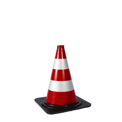 Cono stradale h. 30 cm con fasce rifrangenti - Classe 1 Cono stradale h. 30 cm con fasce rifrangenti - Classe 1