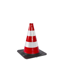 Cono stradale h. 30 cm con fasce rifrangenti - Classe 2 Cono stradale h. 30 cm con fasce rifrangenti - Classe 2