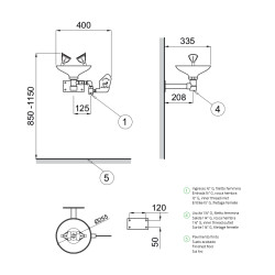 Lavaocchi a parete Oculus Lavaocchi a parete Oculus