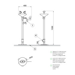 Lavaocchi a pavimento Oculus Lavaocchi a pavimento Oculus