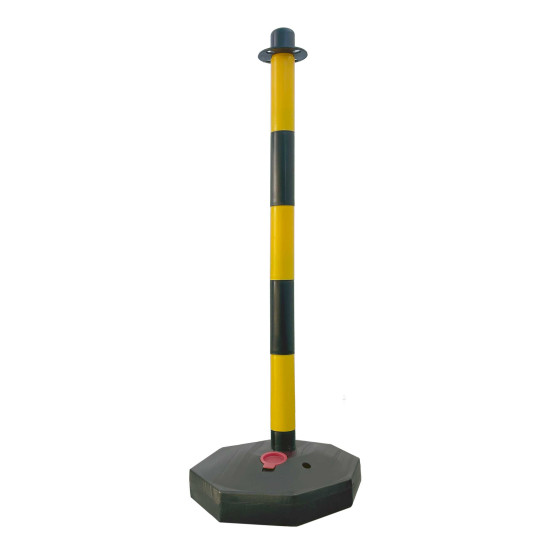 Paletto mobile in PVC con base riempibile Paletto mobile in PVC con base riempibile