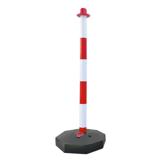 Paletto mobile in PVC con base riempibile Paletto mobile in PVC con base riempibile
