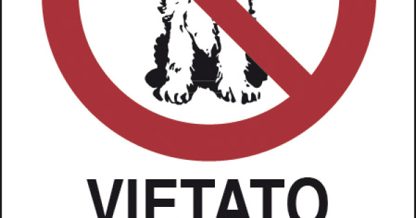 P021 – Cartello Vietato l'accesso ai cani