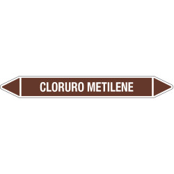 Etichette per tubazioni CLORURO METILENE Etichette per tubazioni CLORURO METILENE