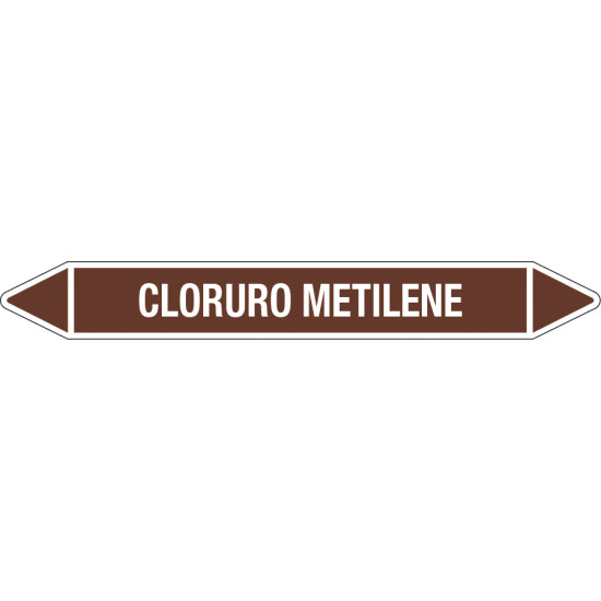 Etichette per tubazioni CLORURO METILENE