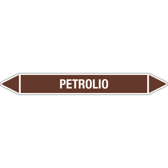 Etichette per tubazioni PETROLIO