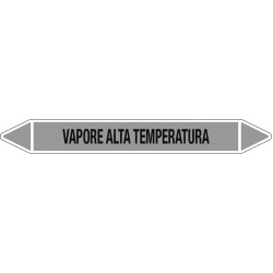 Etichette per tubazioni VAPORE ALTA TEMPERATURA Etichette per tubazioni VAPORE ALTA TEMPERATURA