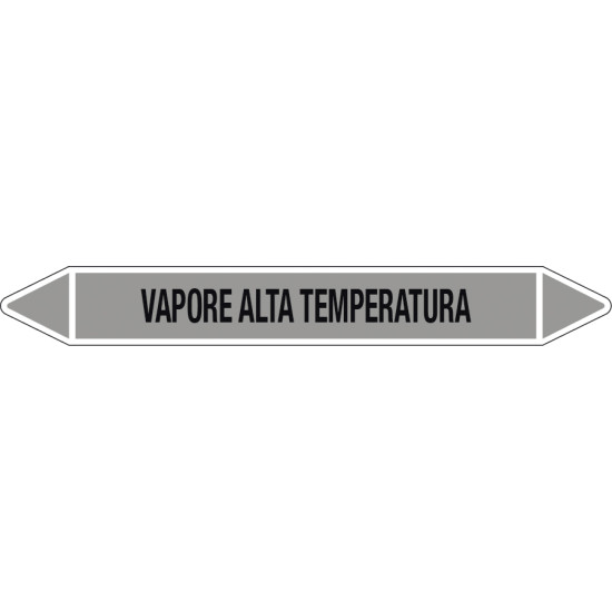 Etichette per tubazioni VAPORE ALTA TEMPERATURA