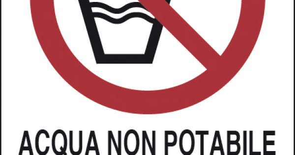 Rouleau de Pictos d'Interdiction - Eau non potable - P005 - 25 mm