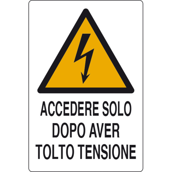 Accendere solo dopo aver tolto la tensione