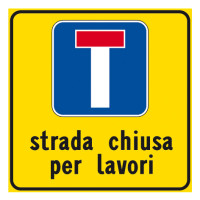 Strada chiusa per lavori