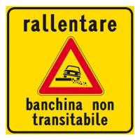 Rallentare banchina non transitabile