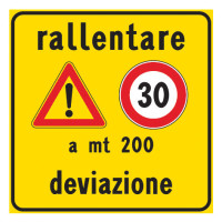 Rallentare a m 200 deviazione