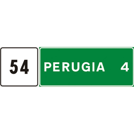 Progressiva distanziometrica autostradale