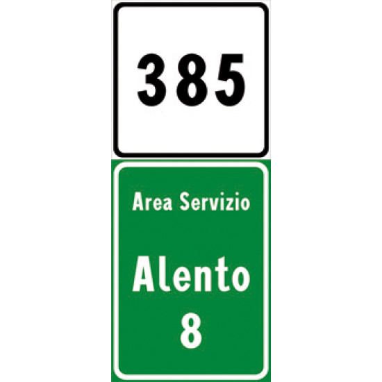 Progressiva distanziometrica autostradale