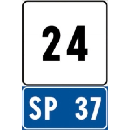 Progressiva distanziometrica per strada provinciale