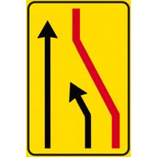Segnale di corsia chiusa (chiusura corsia di destra)