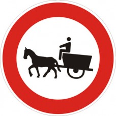 Transito vietato ai veicoli a trazione animale