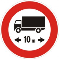 Transito vietato ai veicoli, o complessi di veicoli, aventi lunghezza superiore a… metri